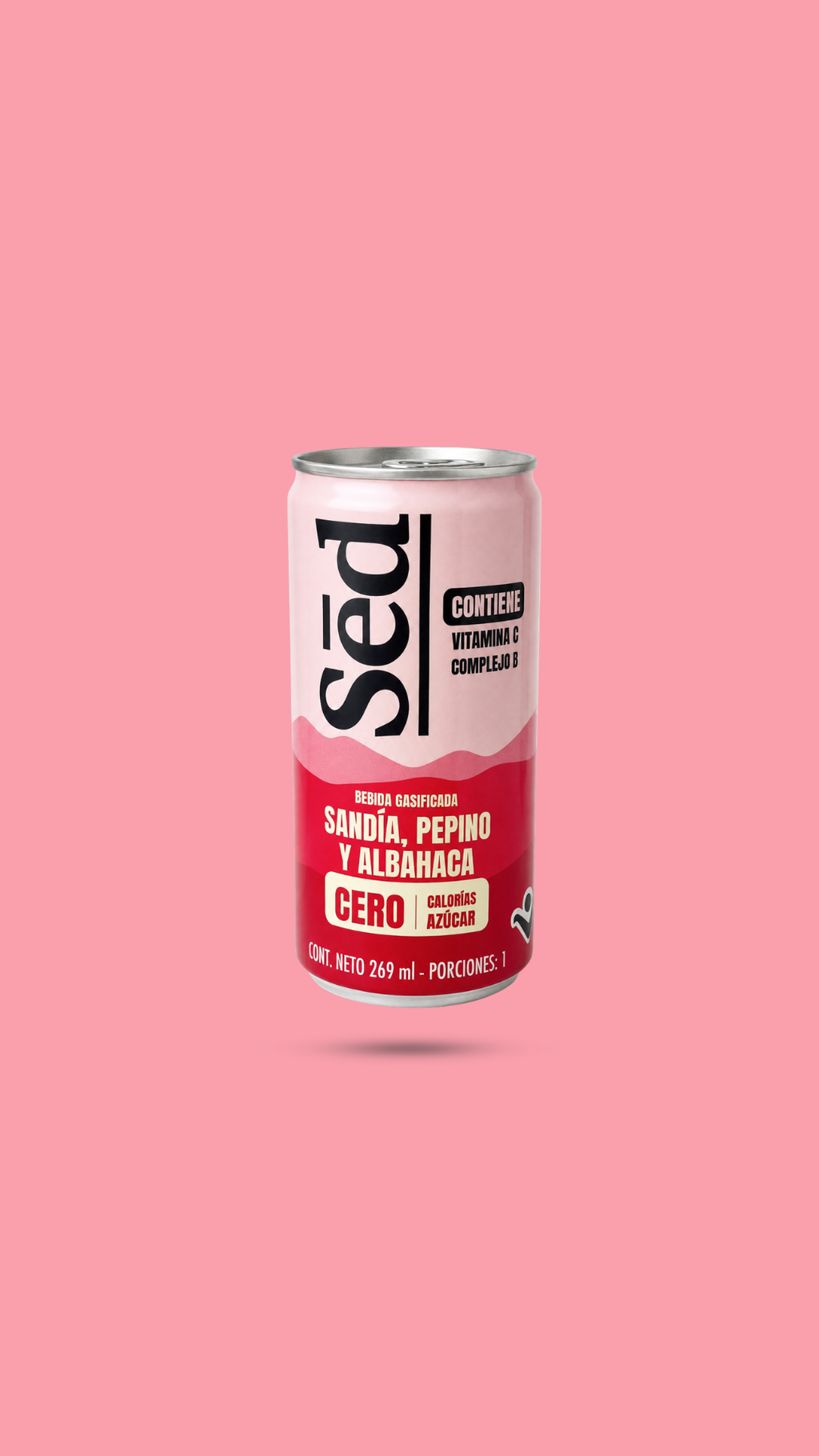 Sēd Sandía, Pepino y Albahaca – Pack X 4, 12 o 24 unidades